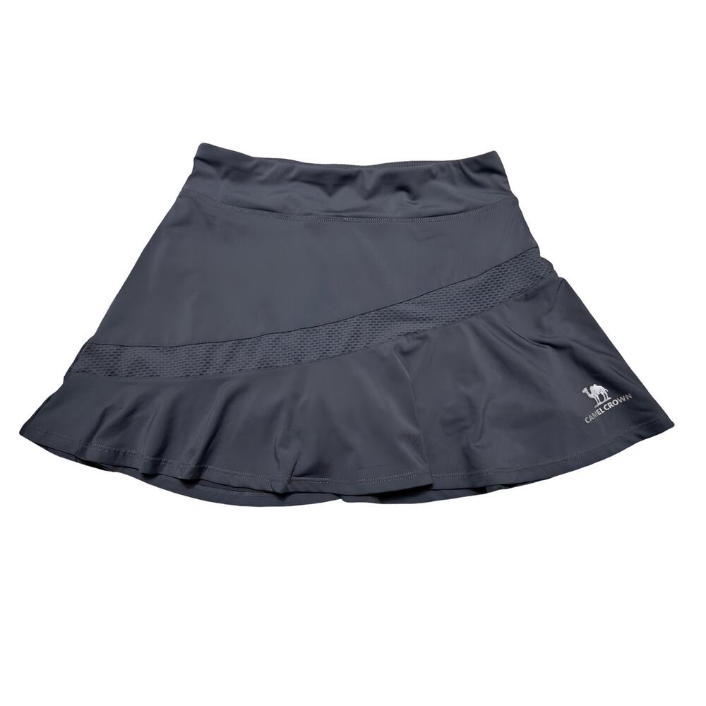 CamelCrown Charcoal Gray Athletic Skort w/ Built-in Shorts & Mesh Size Small